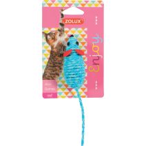 Jouet chat élastique souris